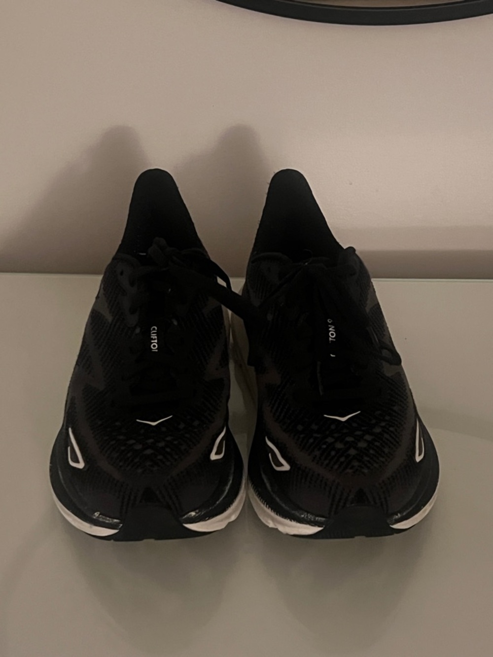 Hoka Clifton 9 Black Running Sneakers - women’s